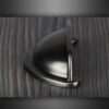Pewter Drawer Cup Pull Handle M4TEC Dalmally D7 Cabinet Knobs & Handles M4TEC 
