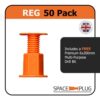 Space Plug Regular 50 Pack Including Drill Bit - 30-50mm Gaps Furniture Securing Plug Space Plug 